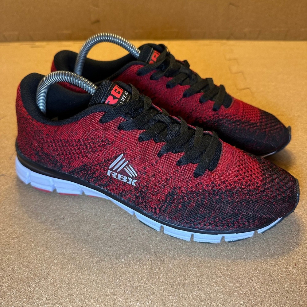RBX Sneakers Mens 9 Red Black EF8449 BACKER-GR Running‎ Walking Athletic Shoes